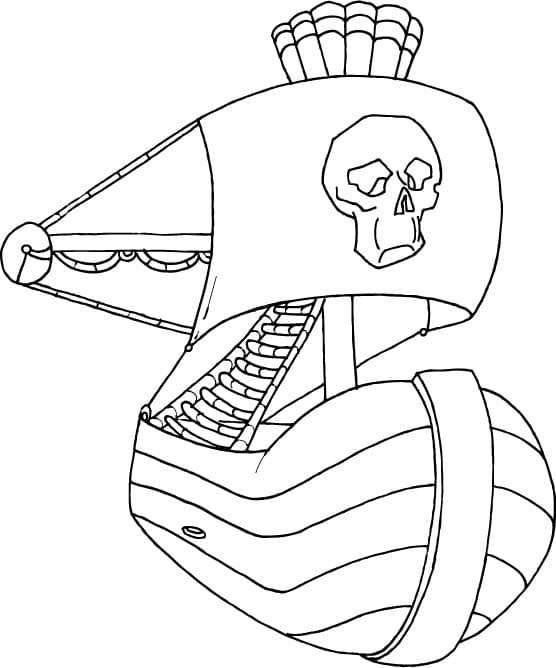 Bateau Pirate 6 coloring page