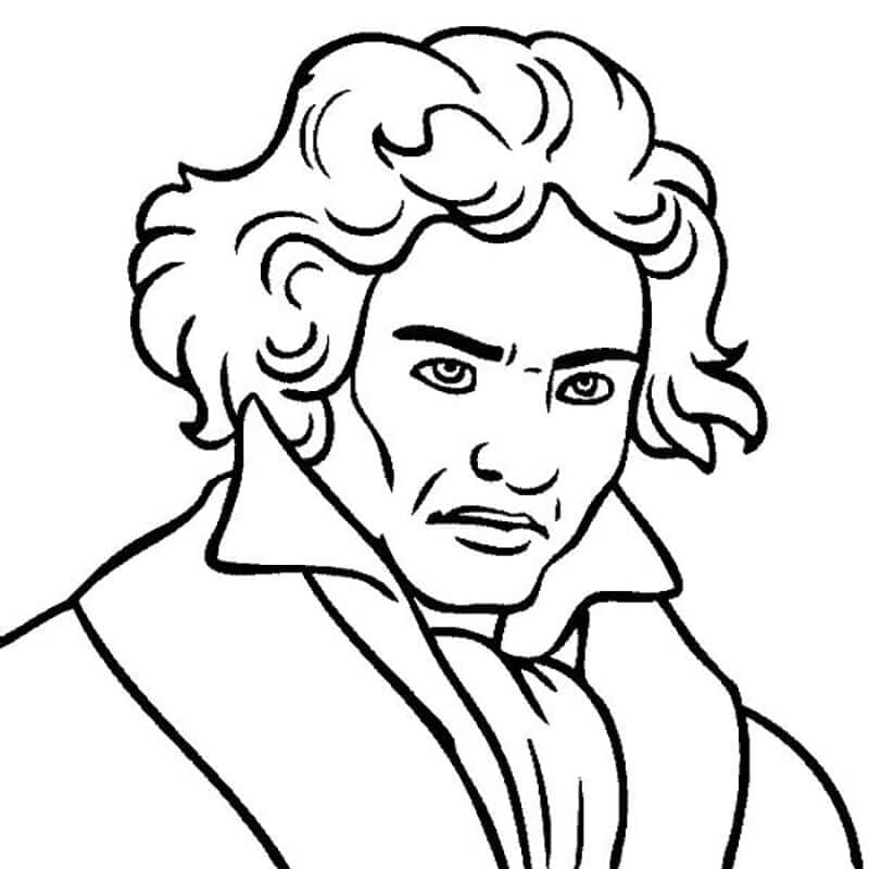 Coloriage Beethoven