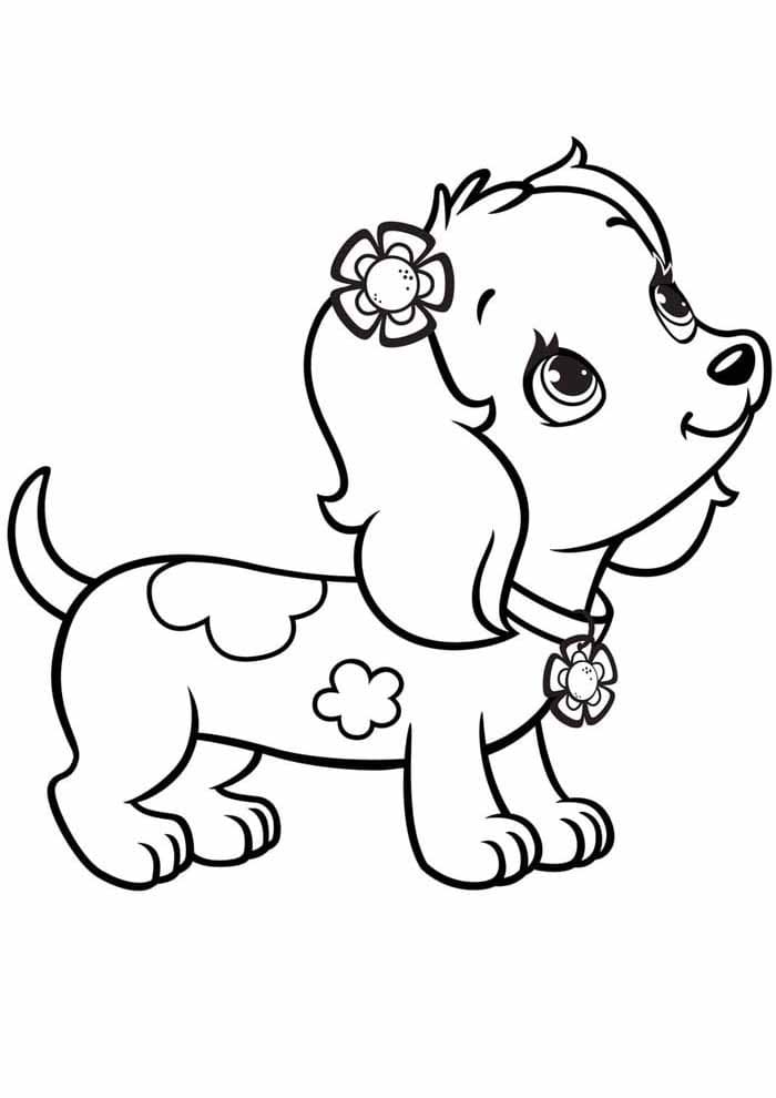 Belle Chienne coloring page