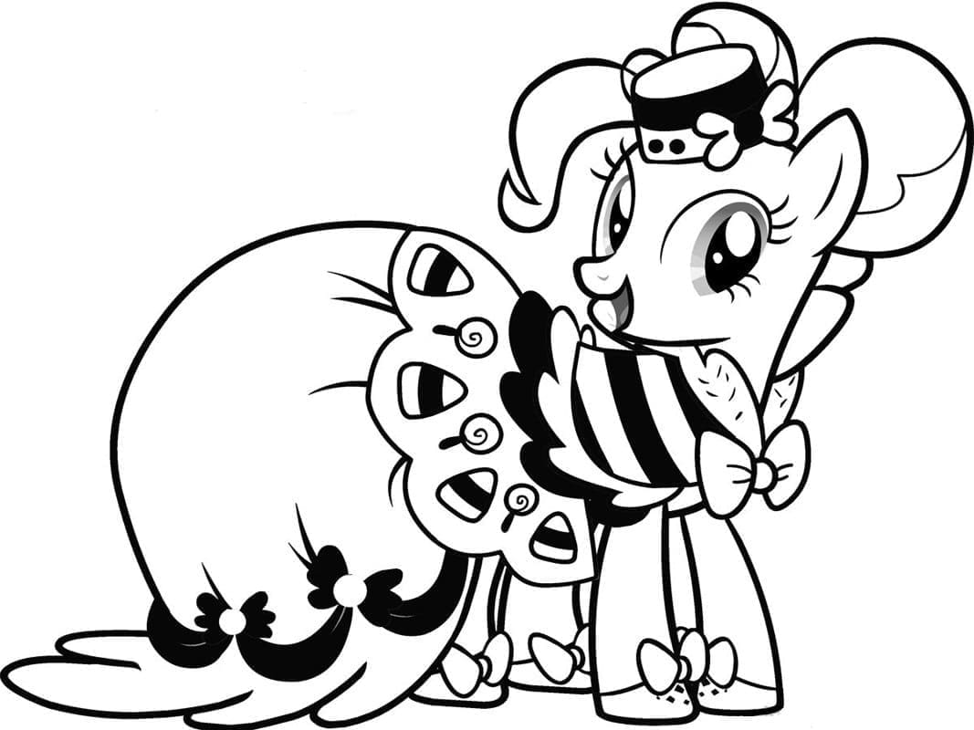 Belle Pinkie Pie coloring page