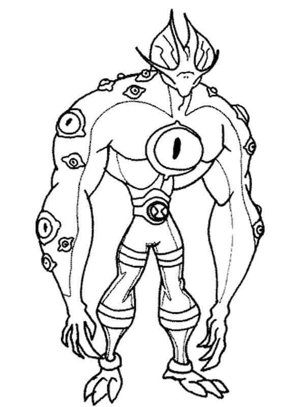 Ben 10 Vision coloring page
