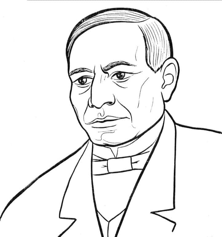Benito Juárez García coloring page