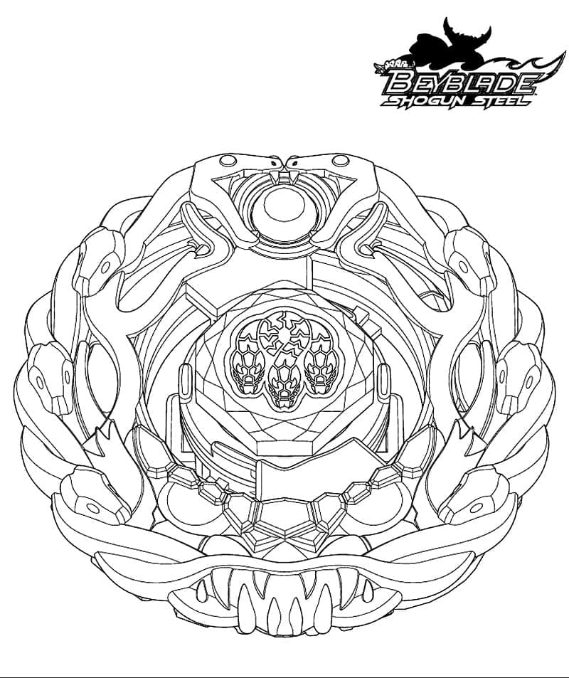 Coloriage Beyblade Pirate Orochi 145D