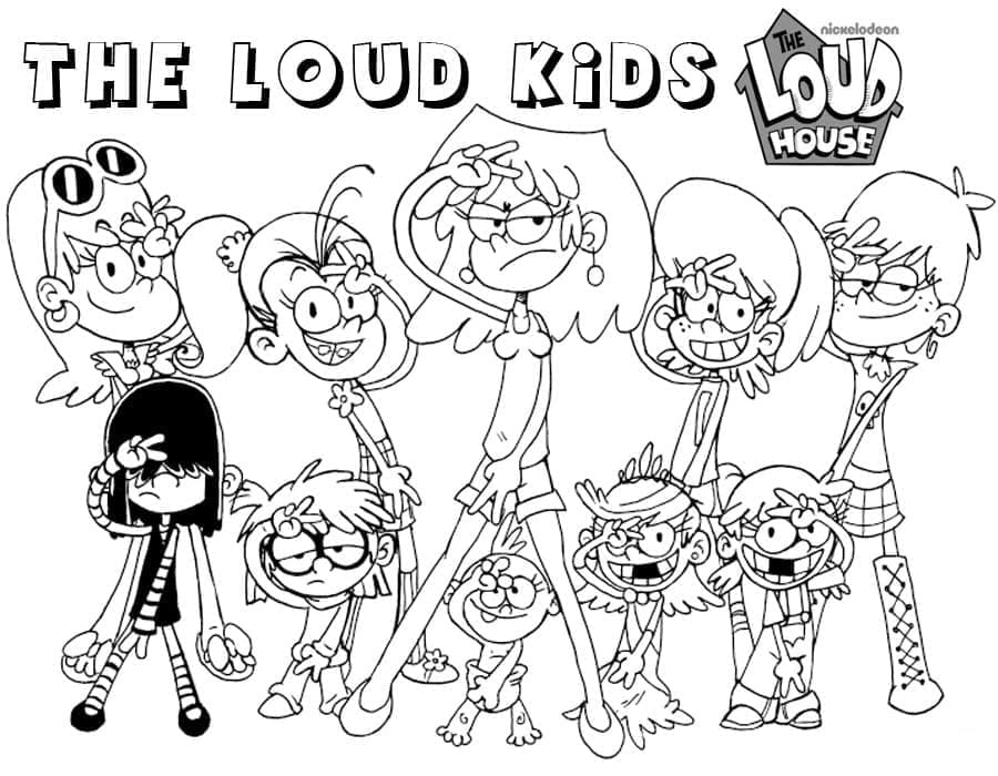 Bienvenue chez les Loud 3 coloring page