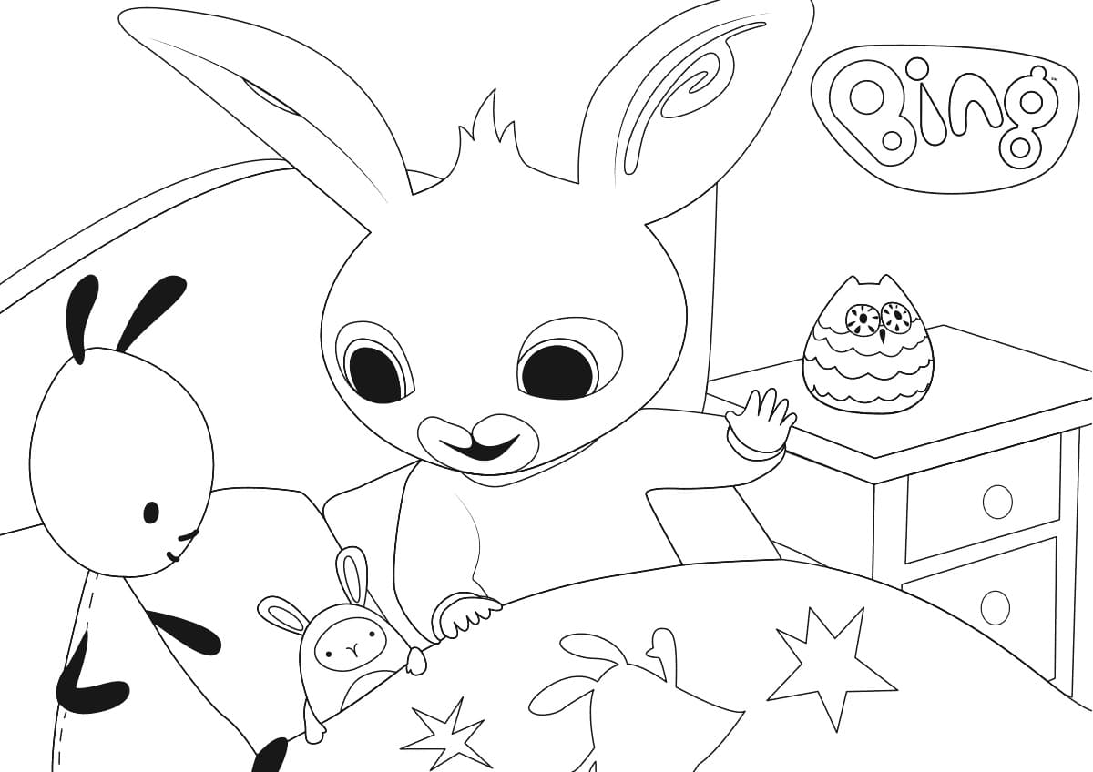 Bing et Flop Pour Enfants coloring page