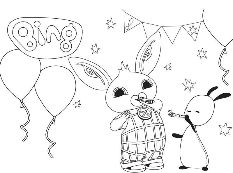 Bing et Flop Pour les Enfants coloring page