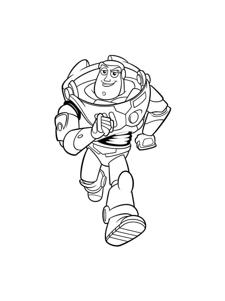 Buzz L Eclair Souriant coloring page