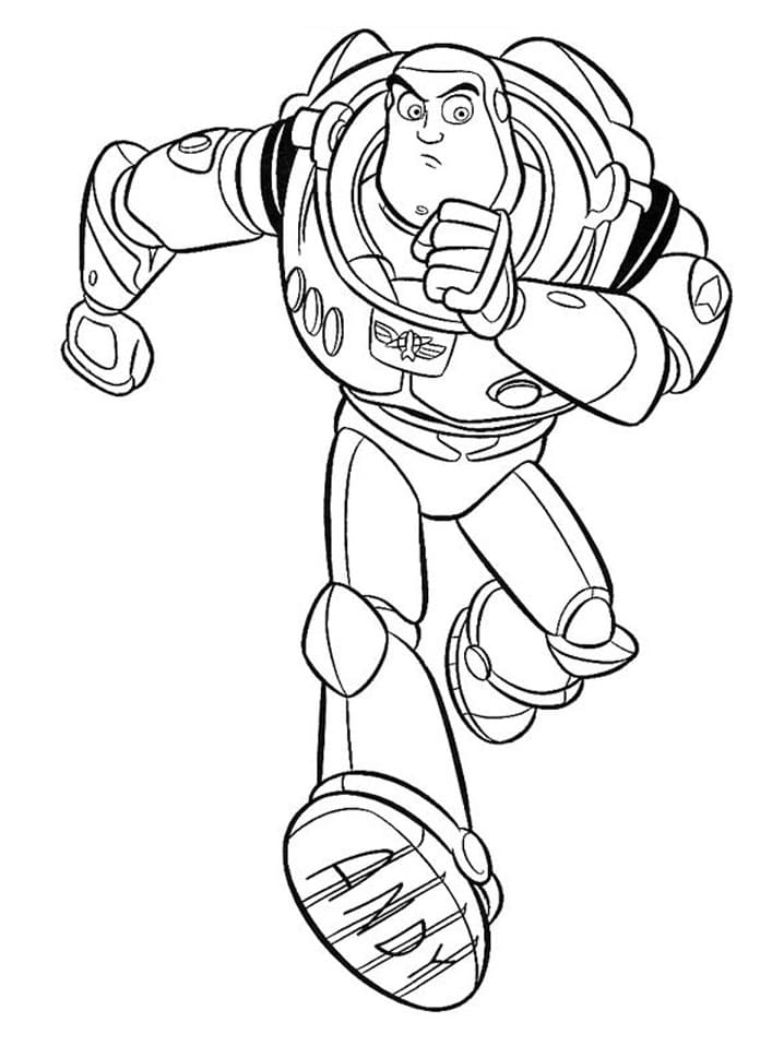 Buzz L Eclair Toy Story coloring page