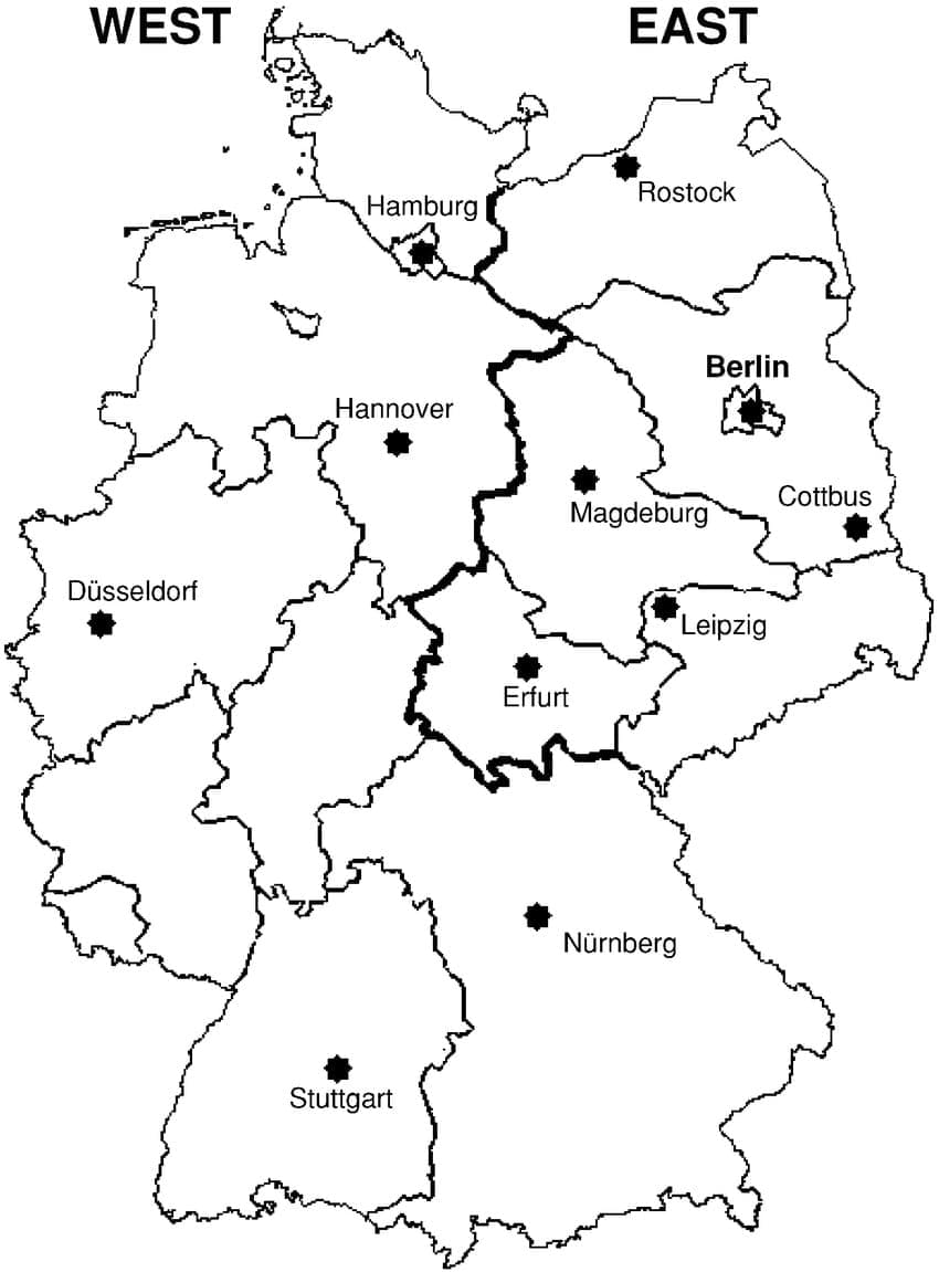 Coloriage Carte Allemagne 1