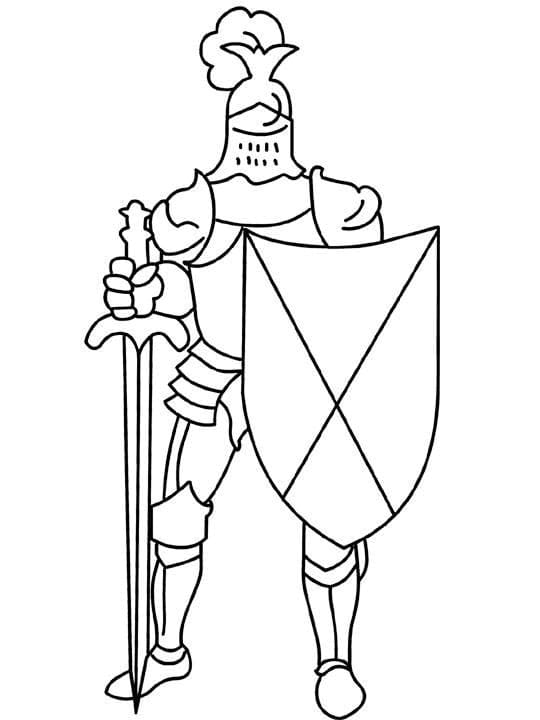 Chevalier Génial coloring page