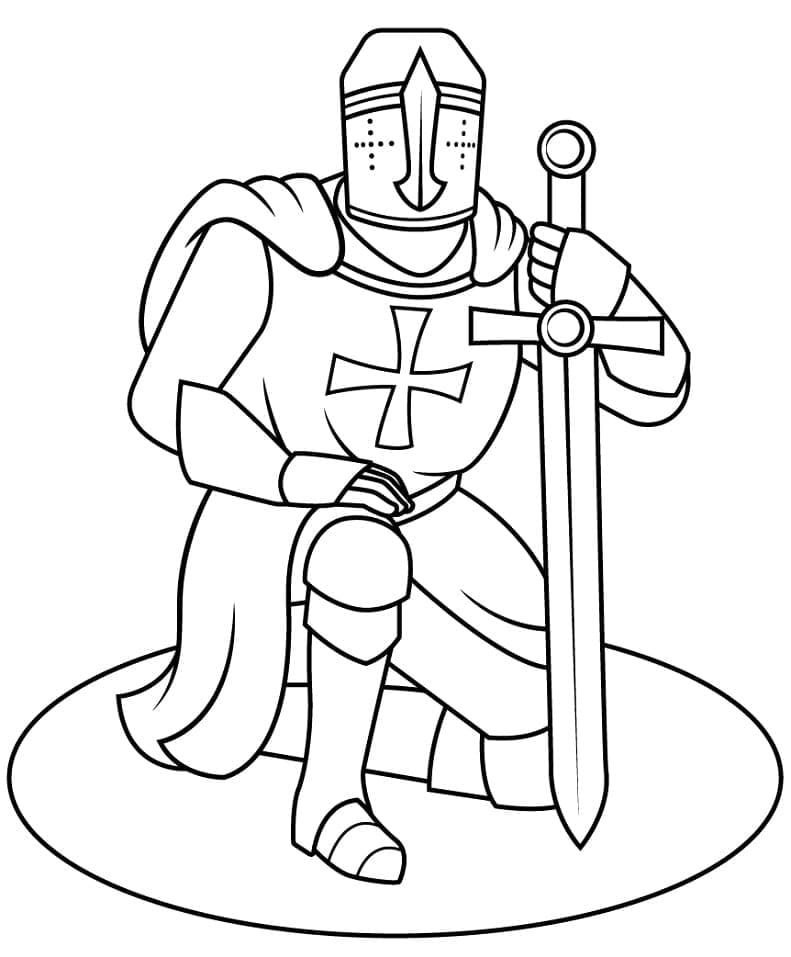 Chevalier Incroyable coloring page