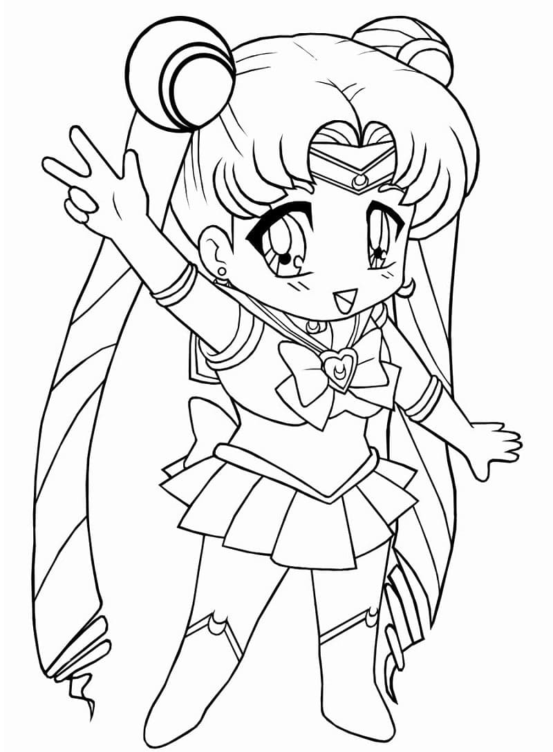 Coloriage Chibi Sailor Moon