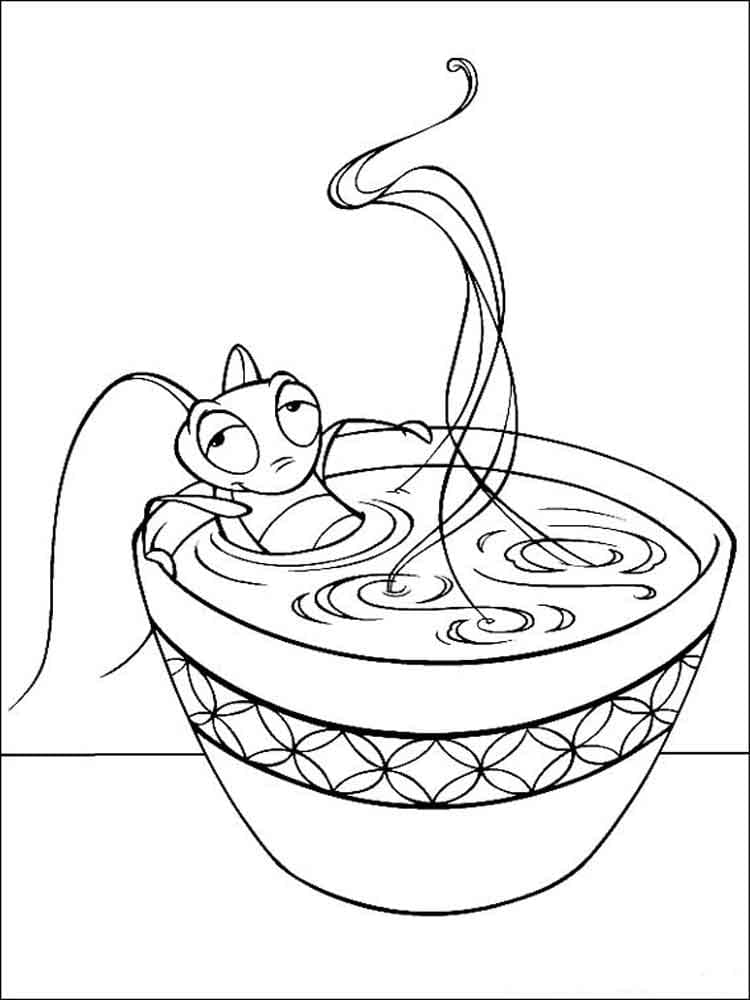 Cri-Kee de Mulan coloring page