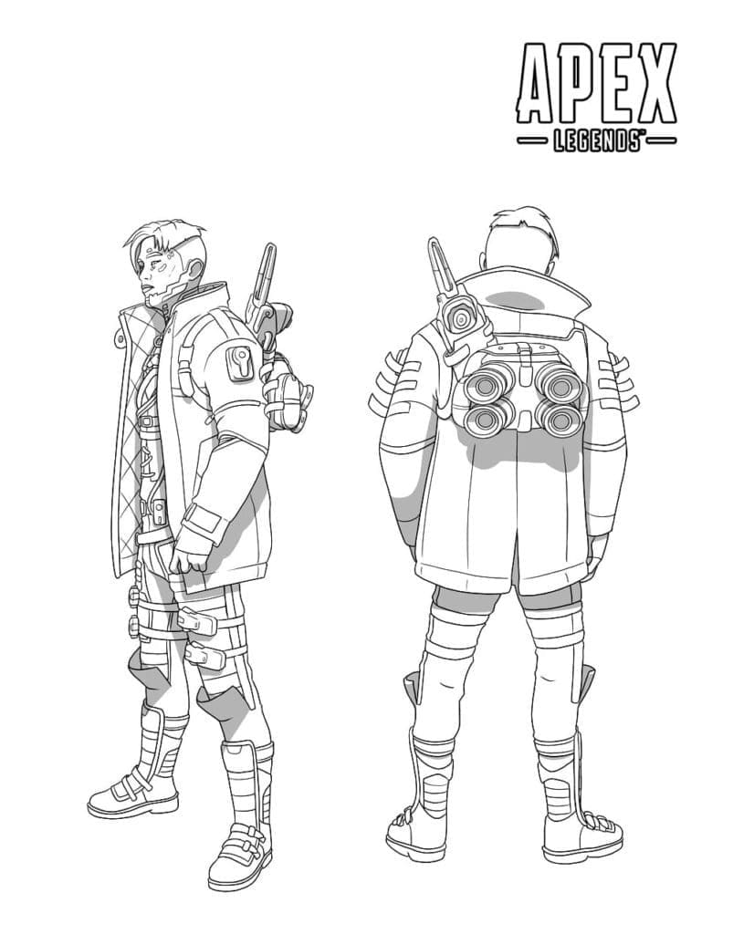 Crypto Apex Legends coloring page