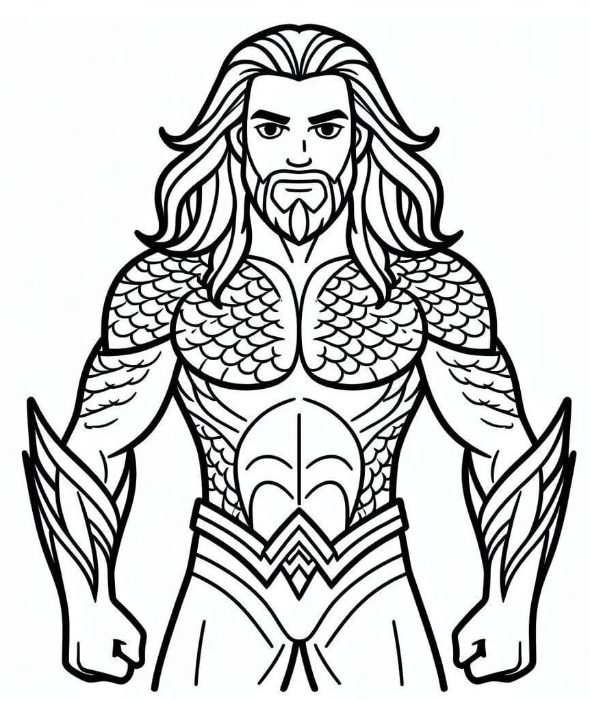 Dessin de Aquaman coloring page