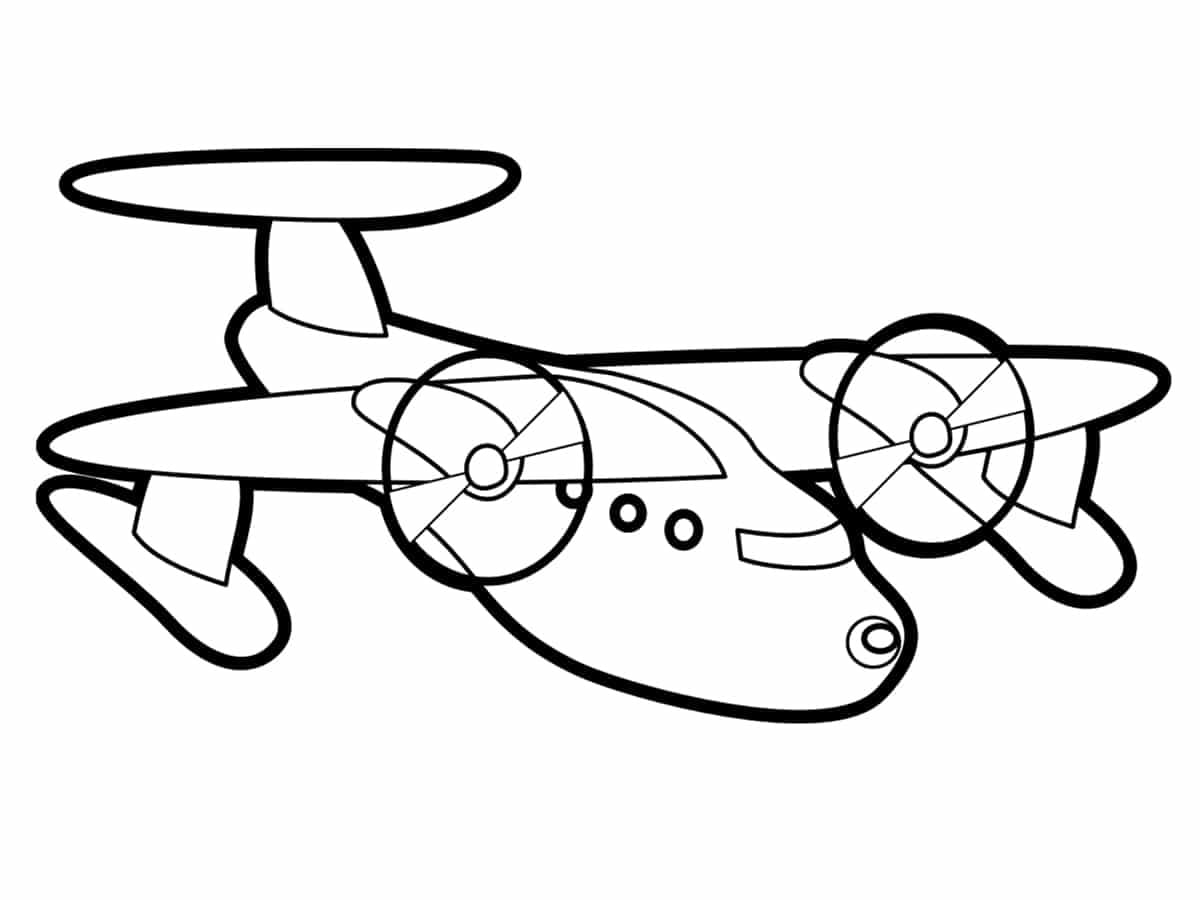 Coloriage Dessin de Avion