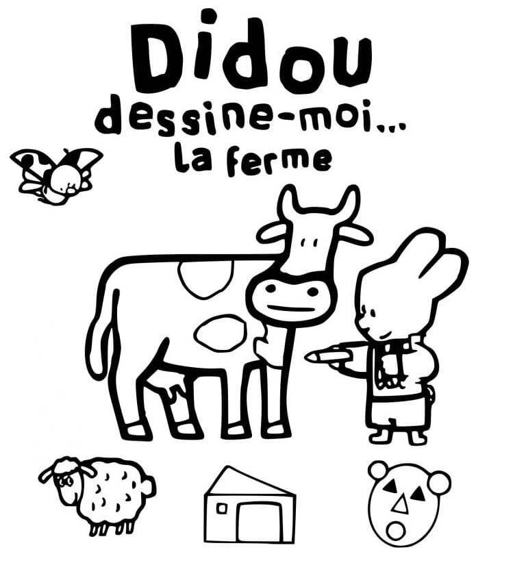 Didou La Ferme coloring page