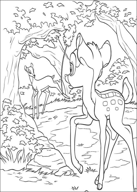 Disney Bambi coloring page