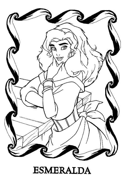 Disney Esmeralda coloring page