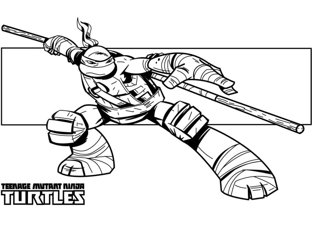 Donatello dans Tortues Ninja coloring page