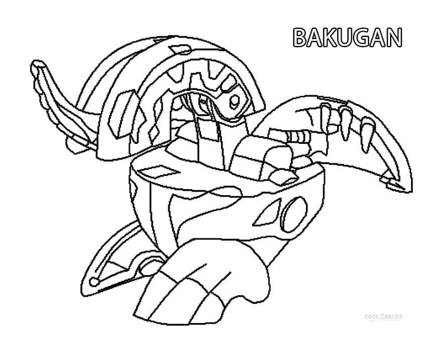 Coloriage Drago de Bakugan