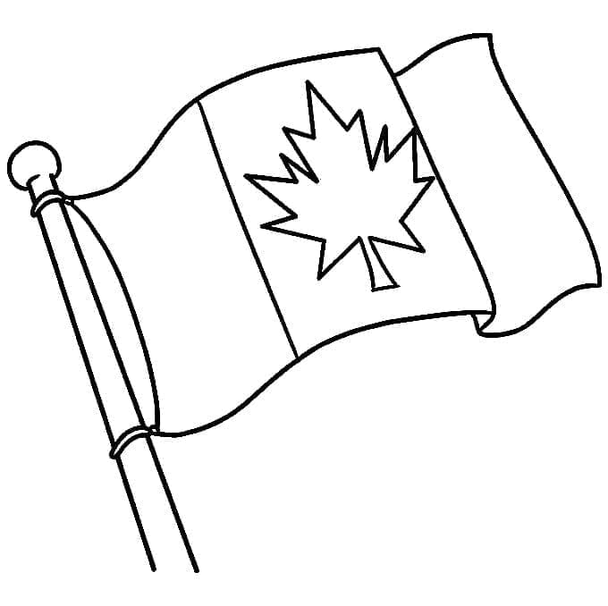 Drapeau Canadien coloring page