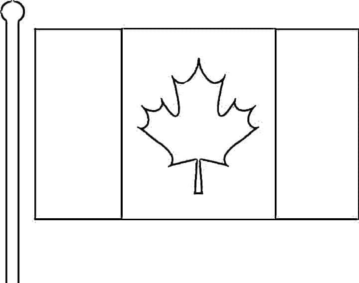 Drapeau du Canada coloring page