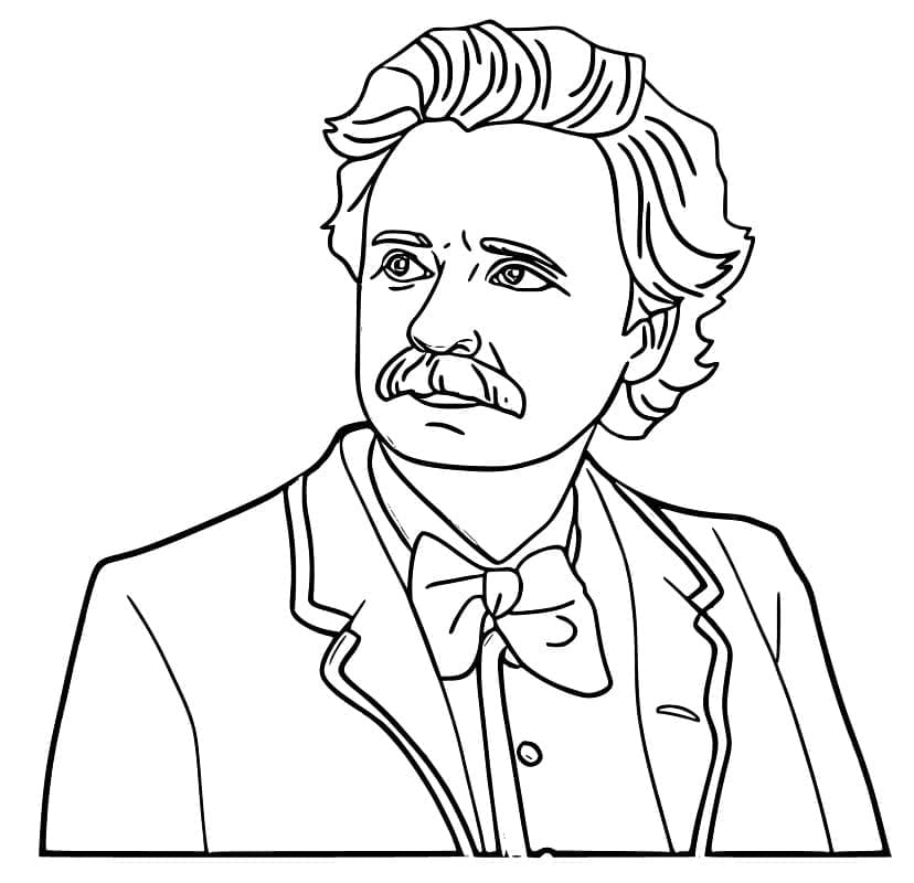 Edvard Grieg coloring page