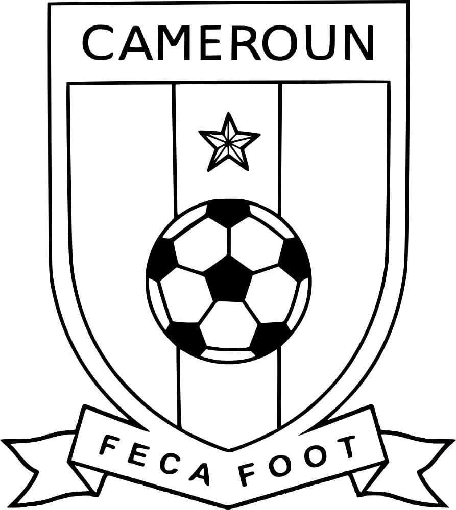 Équipe du Cameroun de Football coloring page