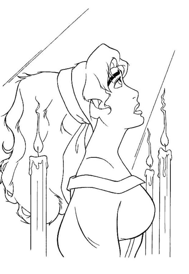 Esmeralda 2 coloring page