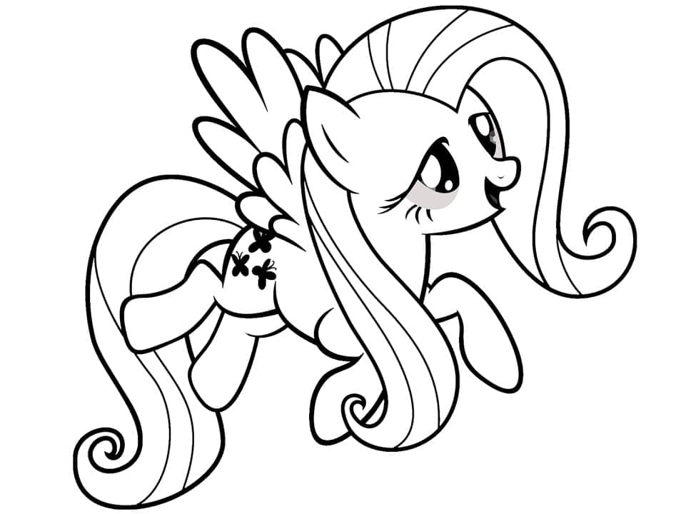 Coloriage Fluttershy My Little Pony