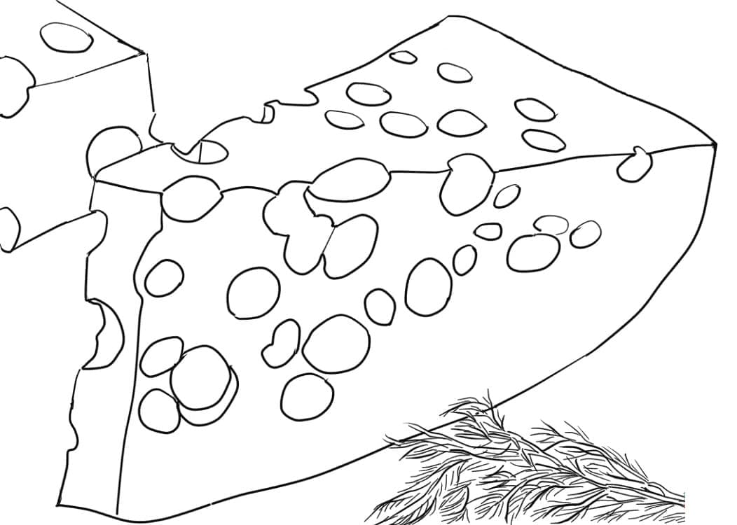 Fromage Suisse coloring page