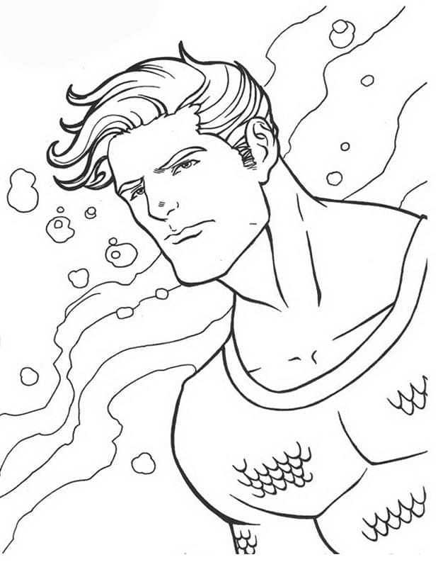 Coloriage Génial Aquaman