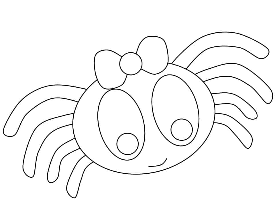 Jolie Araignée coloring page