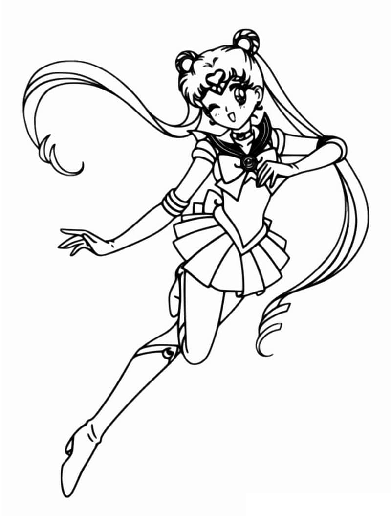 Coloriage Jolie Sailor Moon