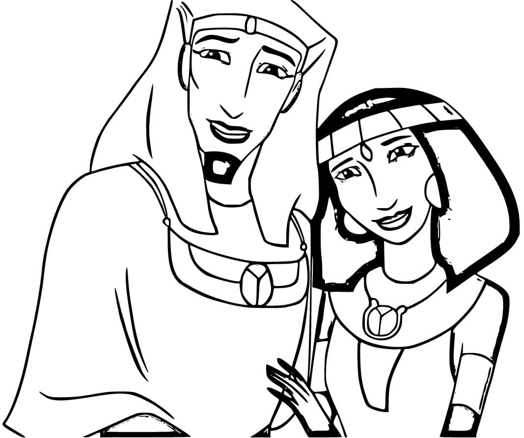 Coloriage Joseph et Asenath
