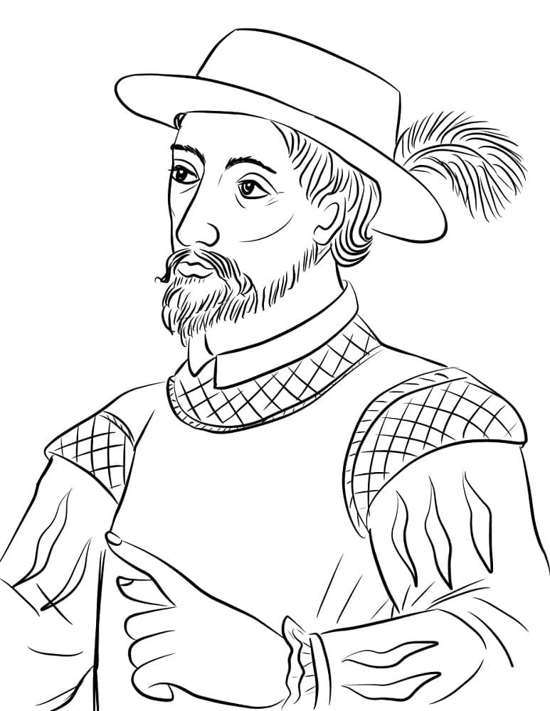 Coloriage Juan Ponce de León