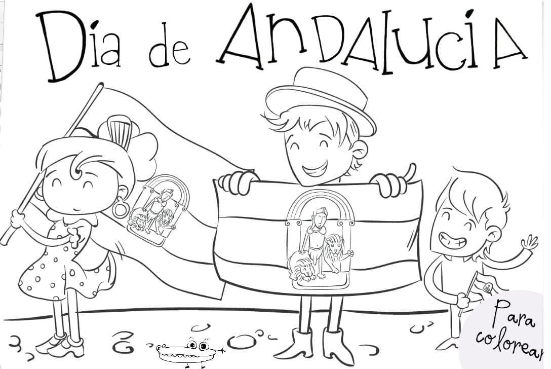 Coloriage La journée de l'Andalousie