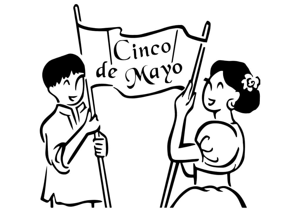 Le Cinco de Mayo coloring page