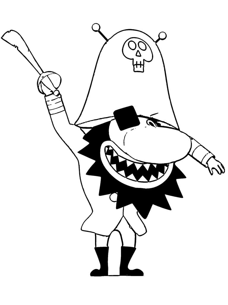 Le Terrible Barbaféroce de SamSam coloring page