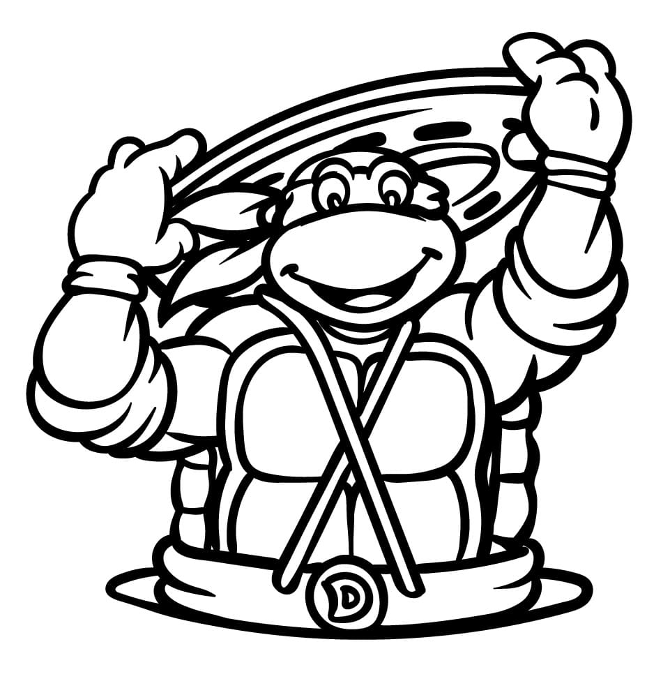 Les Tortues Ninja coloring page