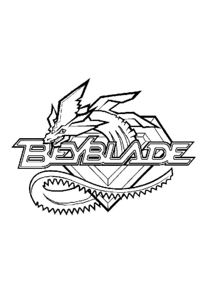 Coloriage Logo Beyblade