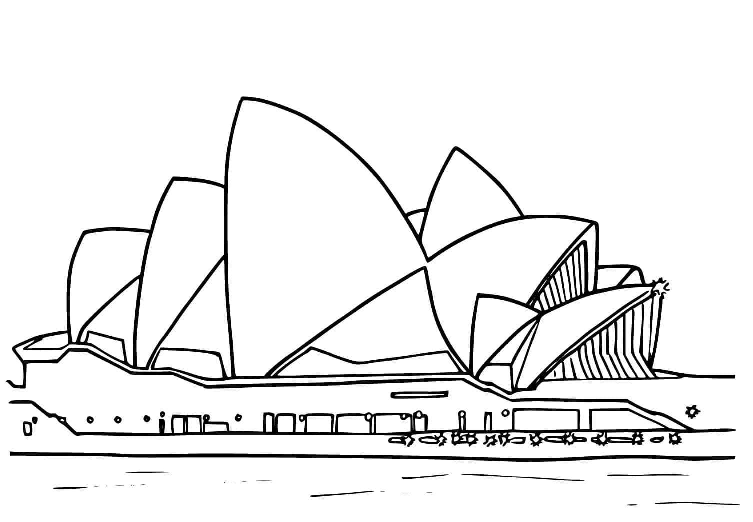 L’opéra de Sydney coloring page