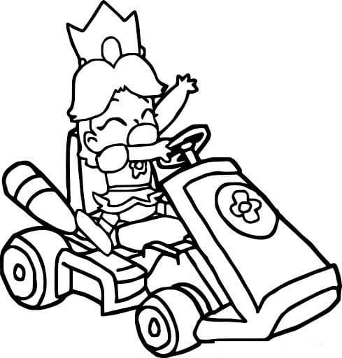 Mario Kart Pour Enfant coloring page