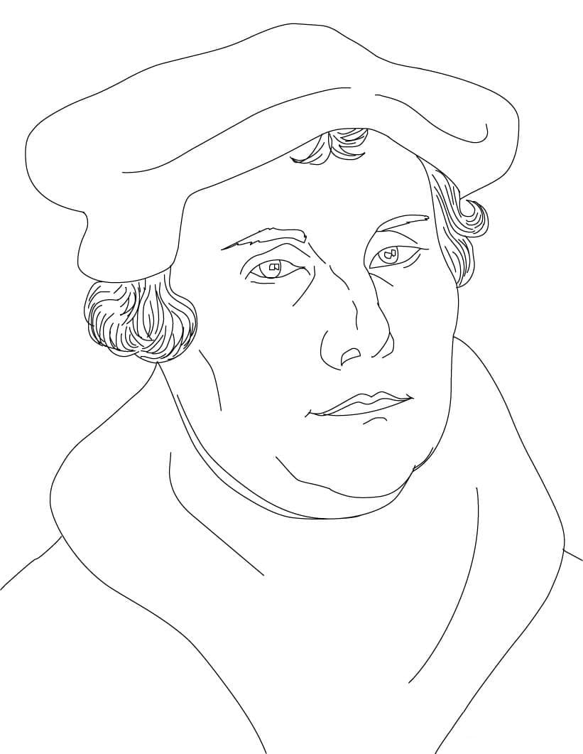 Coloriage Martin Luther