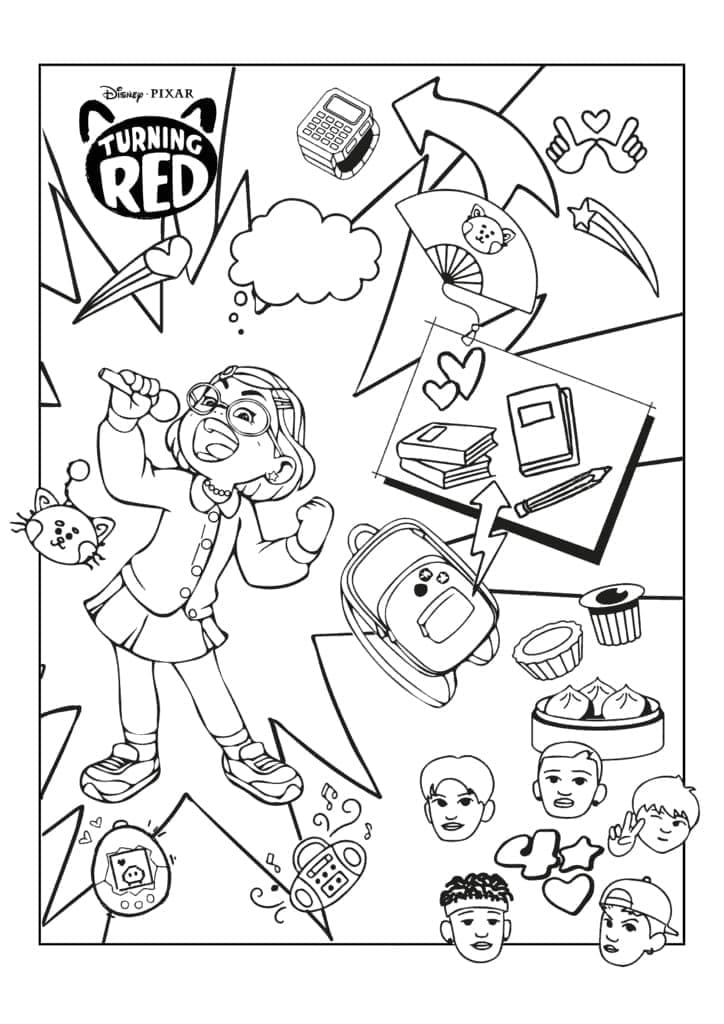 Mei Lee de Alerte Rouge coloring page
