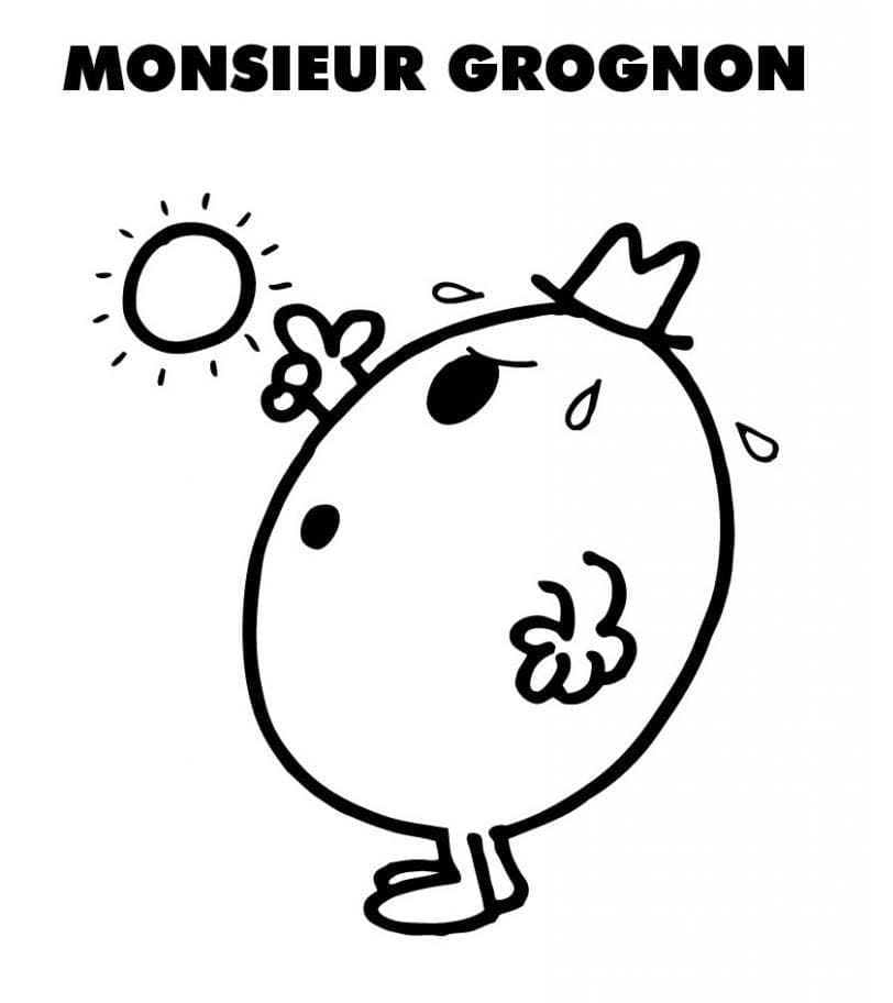 Coloriage Monsieur Grognon