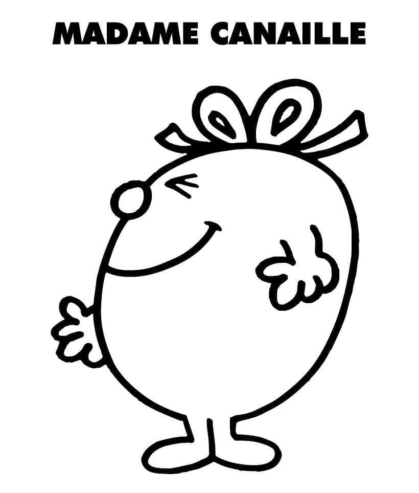 Monsieur Madame Canaill coloring page
