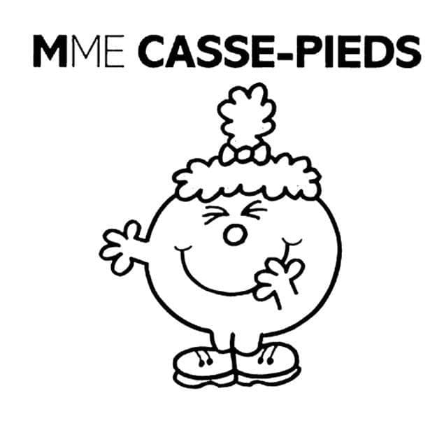 Coloriage Monsieur Madame Casse Pied