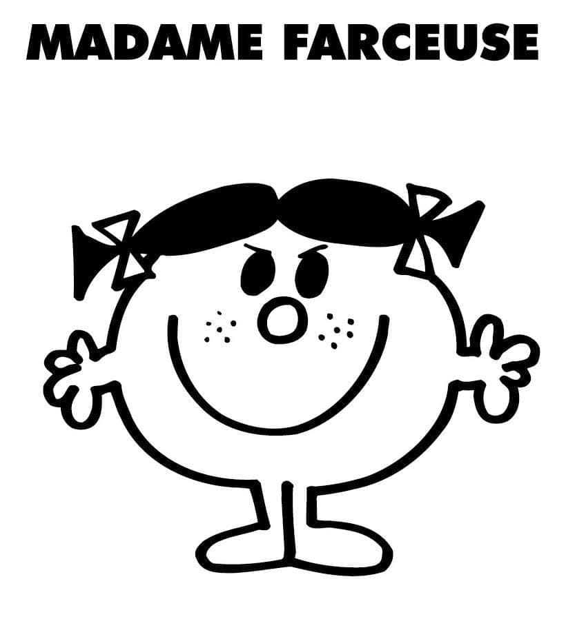 Coloriage Monsieur Madame Farceuse